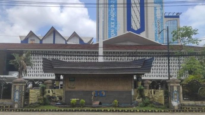 Gedung DPR Provinsi Papua di Jalan Sam Ratulangi, Kota Jayapura, Papua, Jumat, 25 September 2026.