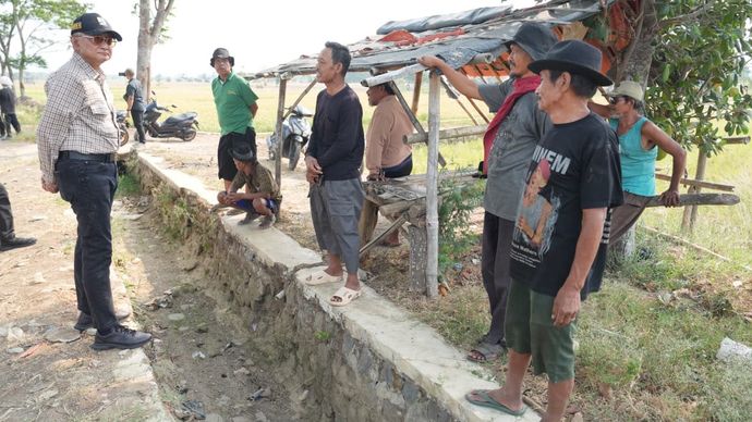 Menteri PU Dody Hanggodo saat melakukan sidak. 
