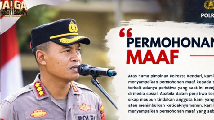 Kapolresta Kendari minta maaf