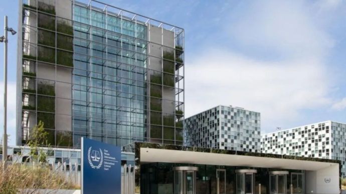 Markas Mahkamah Pidana Internasional (ICC) di Den Haag, Belanda.