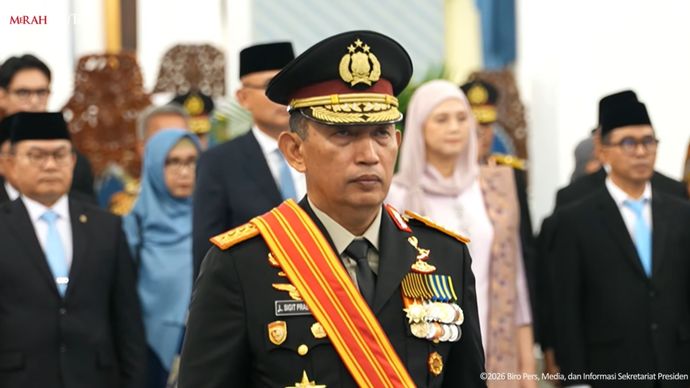 Jenderal Polisi Listyo Sigit Prabowo dilantik sebagai Kepala Staf Kepresidenan.