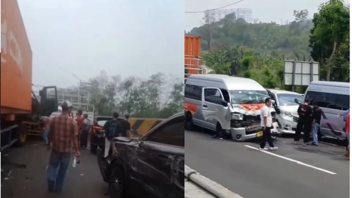 Terjadi kecelakaan beruntun di KM 91+800 Tol Cipularang arah Jakarta pada Rabu (7/10/2026) sekitar pukul 12.52 WIB. Lokasi kejadiannya tepatnya masuk ke wilayah Kabupaten Purwakarta.
