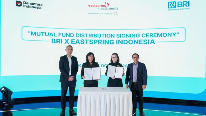 PT Bank Rakyat Indonesia (Persero) Tbk atau BRI bersama PT Eastspring Investments Indonesia resmi menghadirkan tiga produk reksa dana baru pada 8 Oktober 2026. (Foto: Dok/Istimewa)