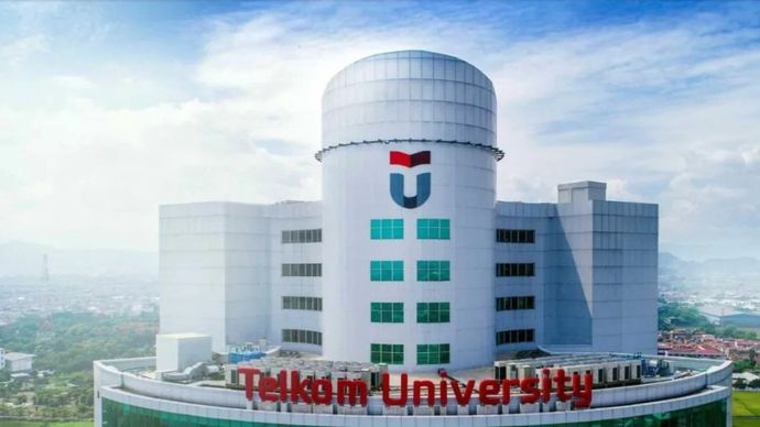 Ilustrasi - Gedung Telkom University dari jepretan hasil foto udara. 