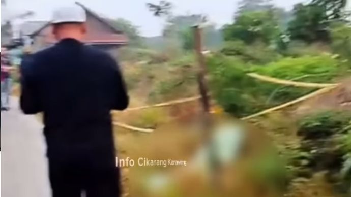 Remaja Ditemukan Tewas di Sukatani Bekasi Jadi Tontonan Warga