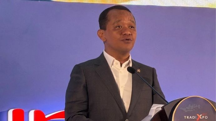 Menteri Koordinator Bidang Hilirisasi dan Transisi Energi Bahlil Lahadalia membuka Trade Expo Indonesia (TEI) 2026 di ICE BSD, Kabupaten Tangerang, Banten