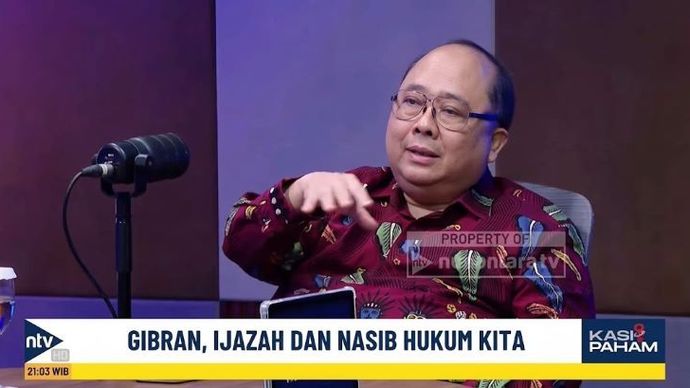 Guru Besar Hukum Tata Negara Universitas Indonesia, Prof. Satya Arinanto dalam program KASIPAHAM di Nusantara TV