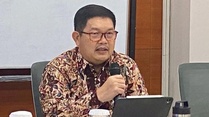 Arsip foto - Direktur Eksekutif Kepala Departemen Pengelolaan Moneter dan Aset Sekuritas Bank Indonesia (BI) Erwin G. Hutapea memaparkan materi dalam Taklimat Media di Kantor Pusat Bank Indonesia, Jakarta
