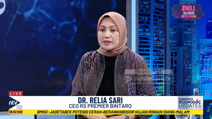 CEO Rumah Sakit Premier Bintaro Dr Relia Sari 