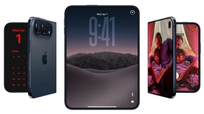 iPhone Duo bisa jadi ponsel lipat terkuat. (Foto: oleh Apple) 