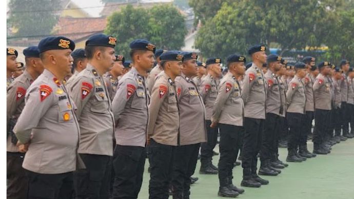 200 Personel Brimob BKO Jalani Pembekalan Sebelum Tangani Karhutla