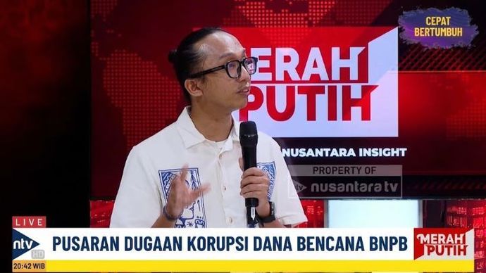 Peneliti Indonesia Corruption Watch (ICW), Wana Alamsyah dalam program MERAH PUTIH di Nusantara TV