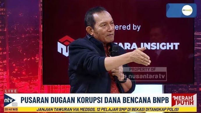 Mantan Komisioner KPK, Saut Situmorang dalam program MERAH PUTIH di Nusantara TV