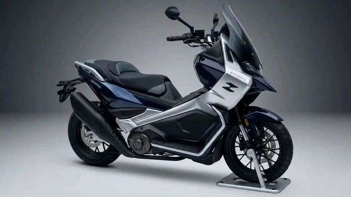 Prototipe skuter adventure tersebut diperkenalkan dalam ajang CIMA Motor 2026 di Chongqing, China. (Foto: ZXMoto via RideApart)