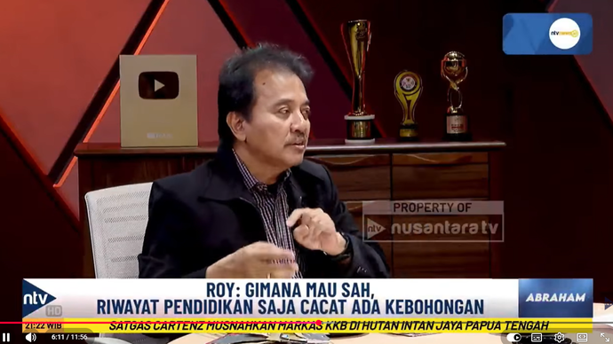 Roy Suryo sebut Indonesia tidak akan menjadi negara maju selama Gibran Rakabuming Raka masih menjadi Wakil Presiden