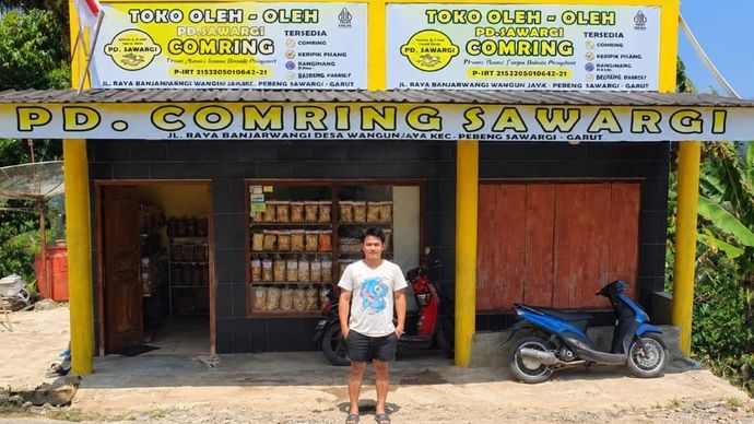 Ari Saftari memanfaatkan KUR BRI sebagai tambahan modal untuk mengembangkan PD Comring Sawargi. (Foto: Dok/Istimewa/BRI) 