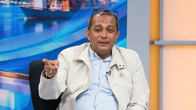 Wakil Menteri Hukum Edward Omar Sharif Hiariej, atau yang akrab disapa Eddy Hiariej