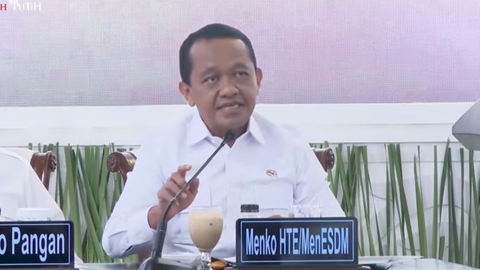 Menteri Koordinator Bidang Hilirisasi dan Transisi Energi sekaligus Menteri ESDM Bahlil Lahadalia 