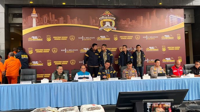 Polda Metro Gagalkan Penyelundupan Merkuri Rp1,3 Miliar ke Afrika
