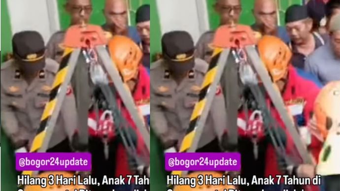 Fathan ditemukan di dalam sumur