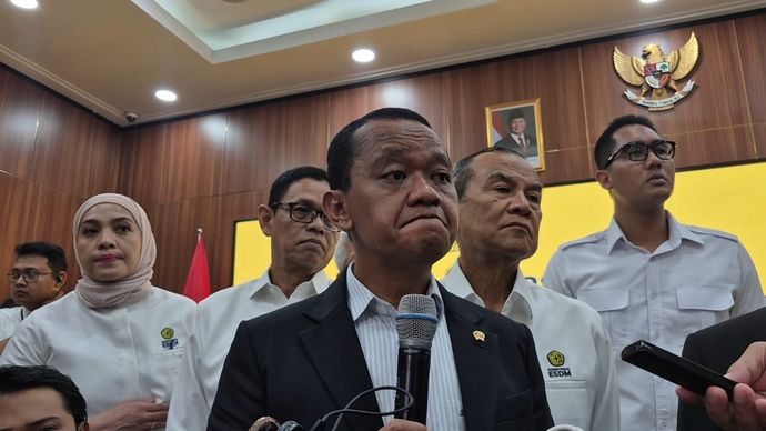Menteri Koordinator Bidang Hilirisasi dan Transisi Energi sekaligus Menteri Energi dan Sumber Daya Mineral (ESDM) Bahlil Lahadalia 