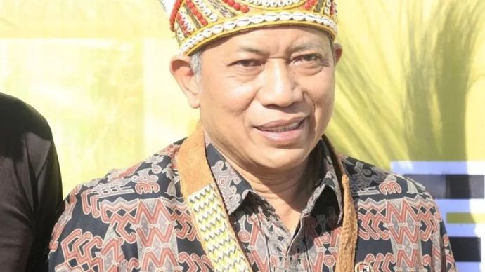 Menkop RI Ferry Juliantono diwawancarai wartawan di Wamena, Kabupaten Jayawijaya, Papua Pegunungan