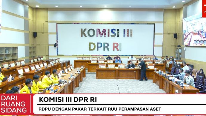 Rapat DPR dengan mahasiswa. 