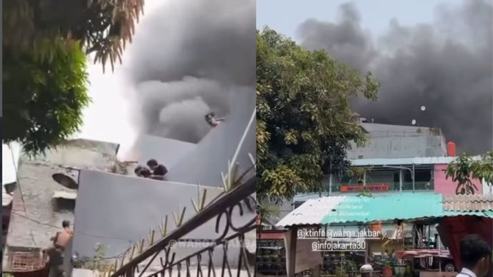 Kebakaran dilaporkan terjadi di kawasan Jalan Keadilan Dalam, RT 06/RW 01, Kelurahan Keagungan, Kecamatan Taman Sari, Jakarta Barat, Senin (26/10/2026) sekitar pukul 12.03 WIB.