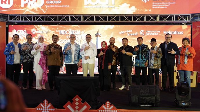 Indonesia Creative Connect 2026 yang berlangsung di Gedung Film Pesona Indonesia, Kementerian Ekonomi Kreatif, Jakarta, Minggu, 25 Oktober 2026
