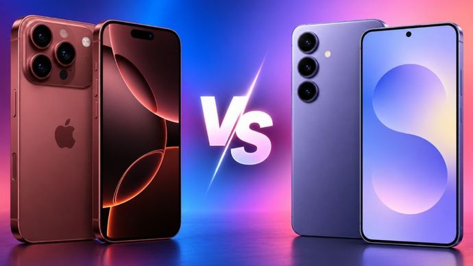 iPhone 18 Pro vs Samsung Galaxy S26 Plus. (Foto: Istimewa via Gizmochina)