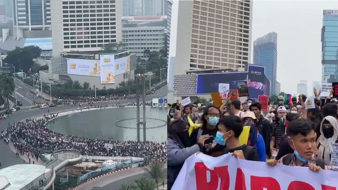 Demo di Bundaran HI