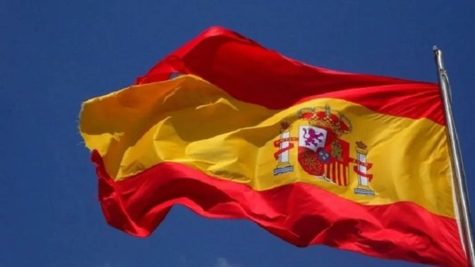 Ilustrasi - Bendera Spanyol. 