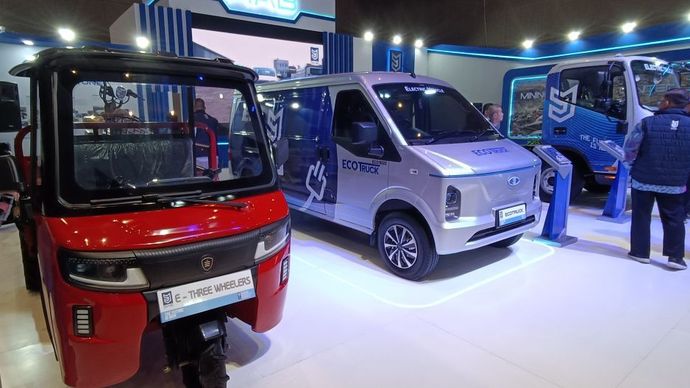 PEVS 2026 menjadi ajang Mobil Anak Bangsa (MAB) memperkuat ekosistem kendaraan listrik komersial. (Foto: Adiantoro/NTV)
