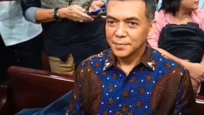 Wakil Menteri Imipas periode 2024&ndash;2026 Silmy Karim saat menunggu sidang pembacaan surat dakwaan di Pengadilan Tipikor pada Pengadilan Negeri Jakarta Pusat, Kamis (29/10/2026).