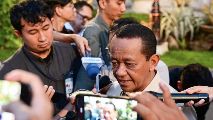 Menteri Koordinator Bidang Hilirisasi dan Transisi Energi Bahlil Lahadalia 