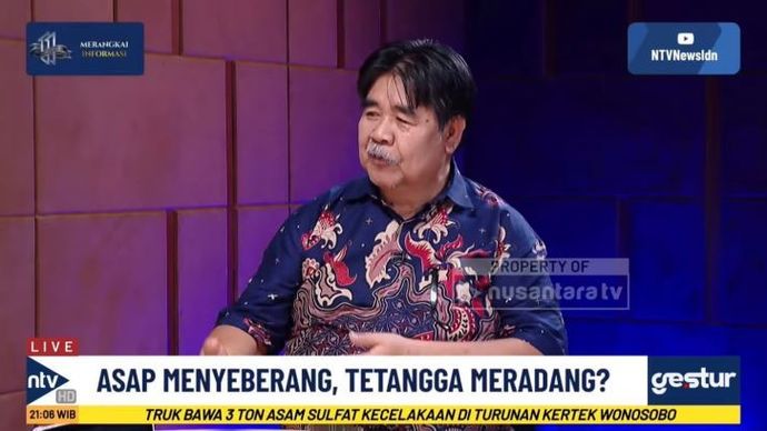 Pakar Forensik Kebakaran Hutan IPB Prof Bambang Hero Saharjo dalam program GESTUR di Nusantara TV