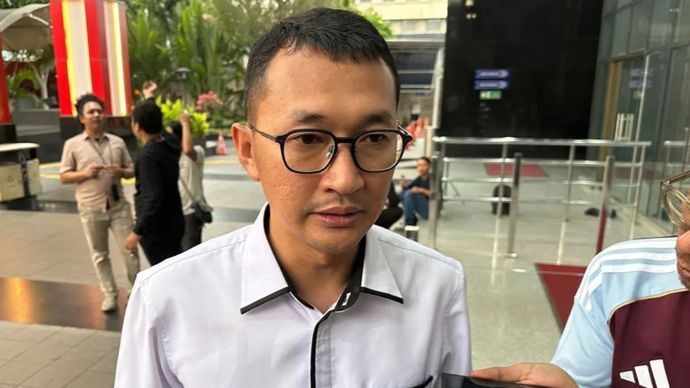 Juru Bicara Komisi Pemberantasan Korupsi Budi Prasetyo memberikan keterangan di Gedung Merah Putih KPK, Jakarta, Rabu (7/10/2026).
