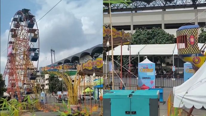 Penyelenggaraan RANS Carnival di kawasan Stadion Maguwoharjo, Sleman, Yogyakarta