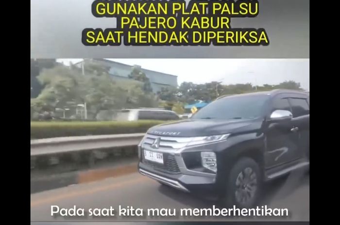 Sopir Pajero Bawa Pelat Dinas Palsu Diamankan Polisi