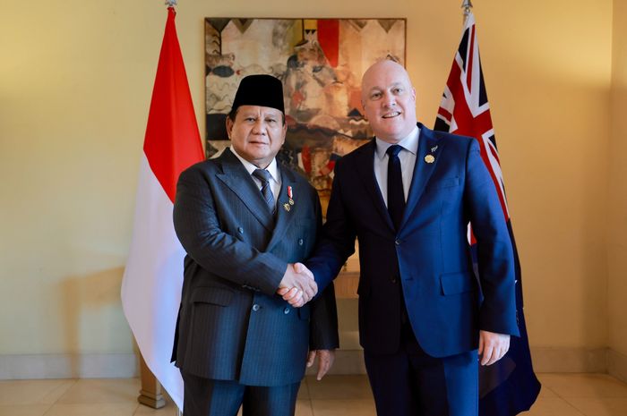 Presiden RI Prabowo Subianto dan Perdana Menteri (PM) Selandia Baru Christopher Luxon