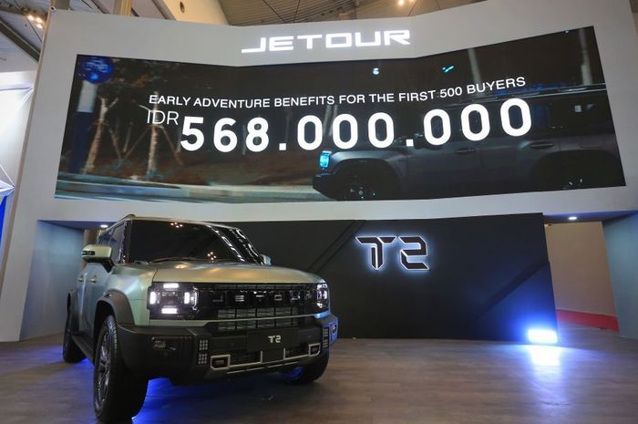 PT JETOUR Sales Indonesia resmi meluncurkan JETOUR T2 di GJAW 2025. (Foto: Istimewa)&nbsp; 