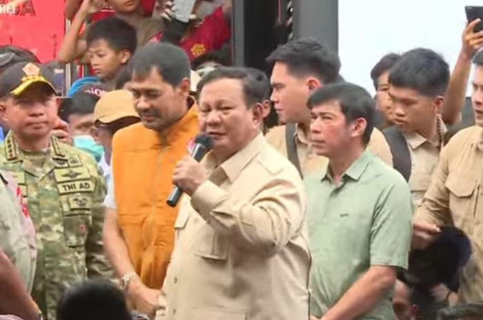Prabowo di Aceh Tamiang