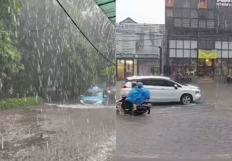 Hujan Deras Bikin Bintaro Banjir