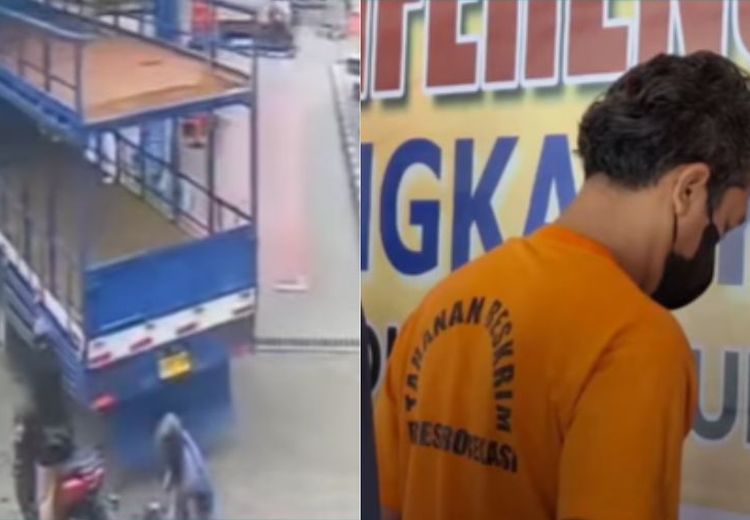Pemotor yang Hajar Sopir Truk di Bekasi hingga Retak Punggung Jadi Tersangka
