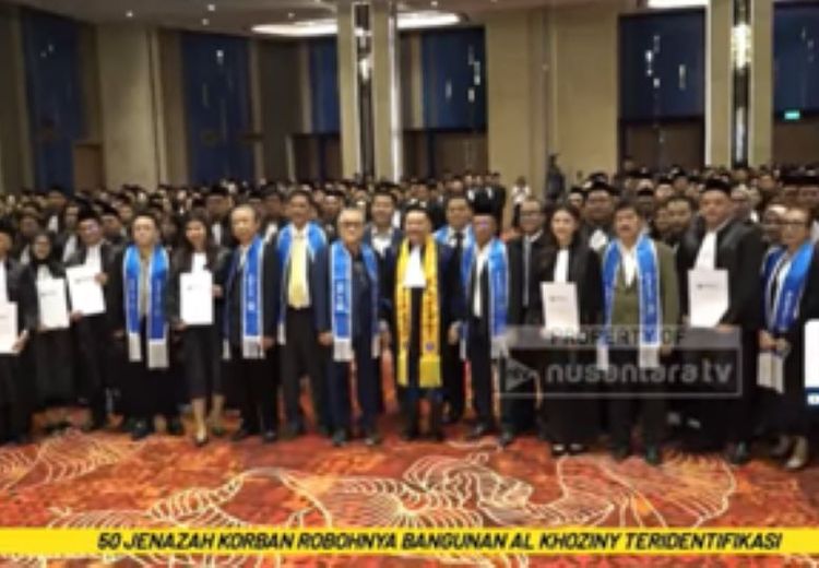 Pelantikan 639 Advokat Baru Peradi, Ini Harapan Ketum DPN Peradi Otto Hasibuan
