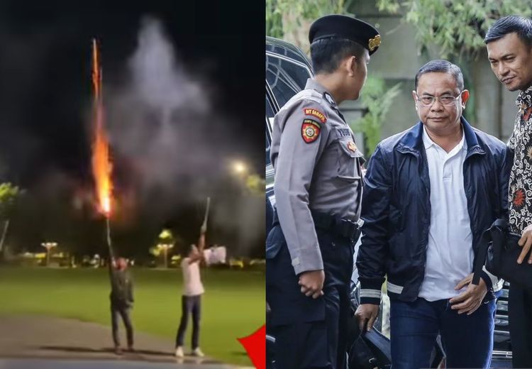 Warga Pati Rayakan Penangkapan Bupati Sudewo, Gelar Pesta Kembang Api di Alun-Alun