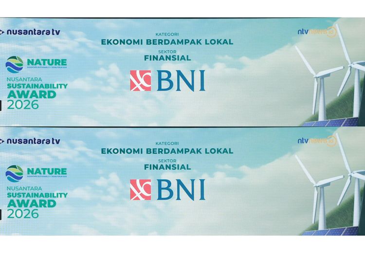 BNI Menangkan Penghargaan Nusantara Sustainability Award 2026 untuk Ekonomi Berdampak Lokal di Sektor Finansial