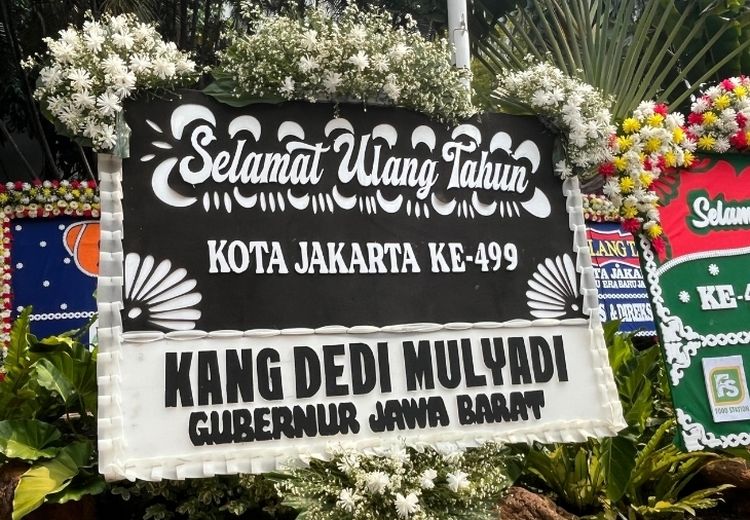 Kata Pemprov DKI Soal Dedi Mulyadi Kirim Karangan Bunga Hitam-Putih saat HUT Jakarta