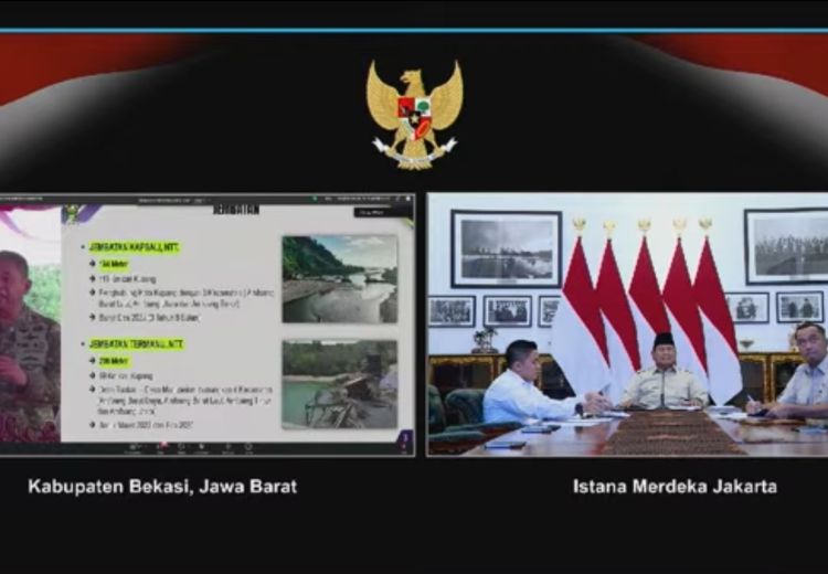 Pesan ke Warga,  Prabowo: Rawat Jembatan dengan Baik
