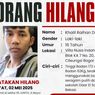 Info Orang Hilang! Remaja 16 Tahun Asal Cileungsi Hilang Sejak Kamis 1 Mei 2025